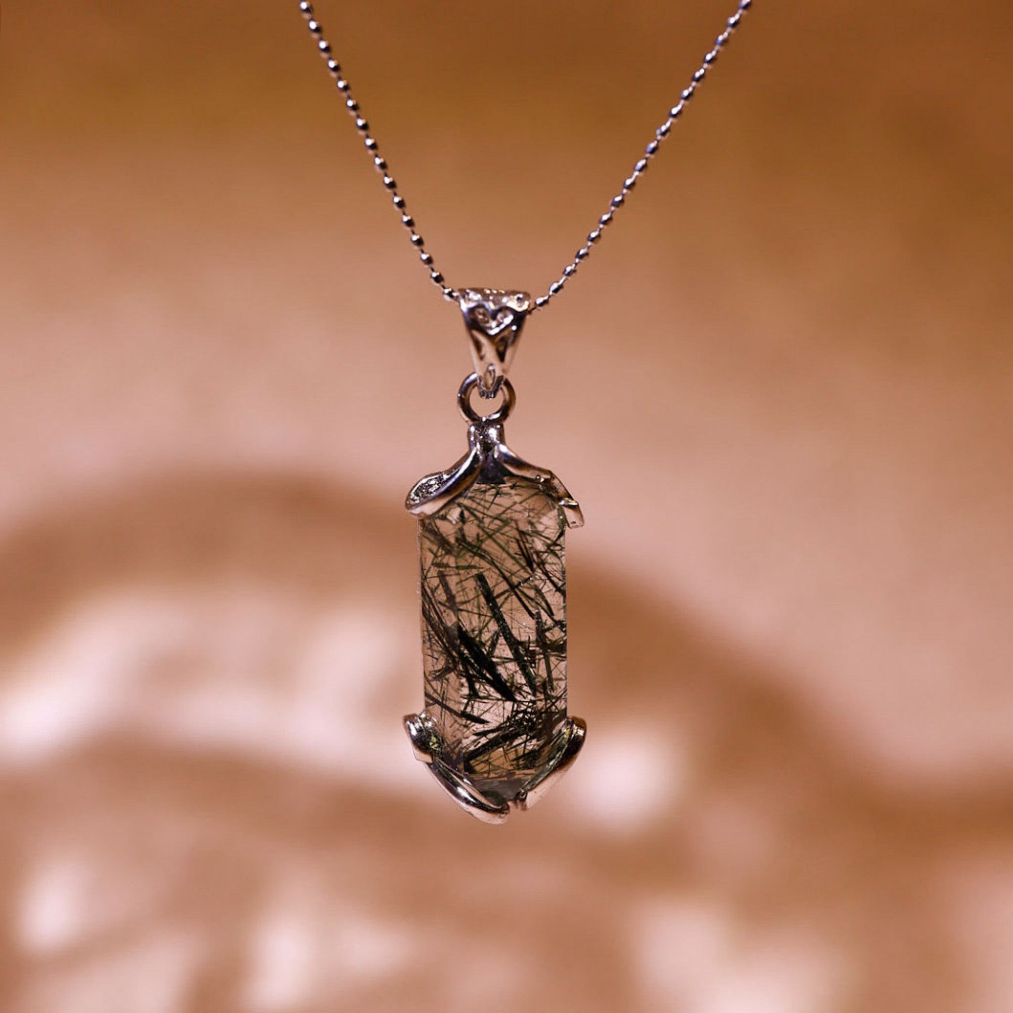 Ink‑Bamboo Whispers| Wood Element Pendant