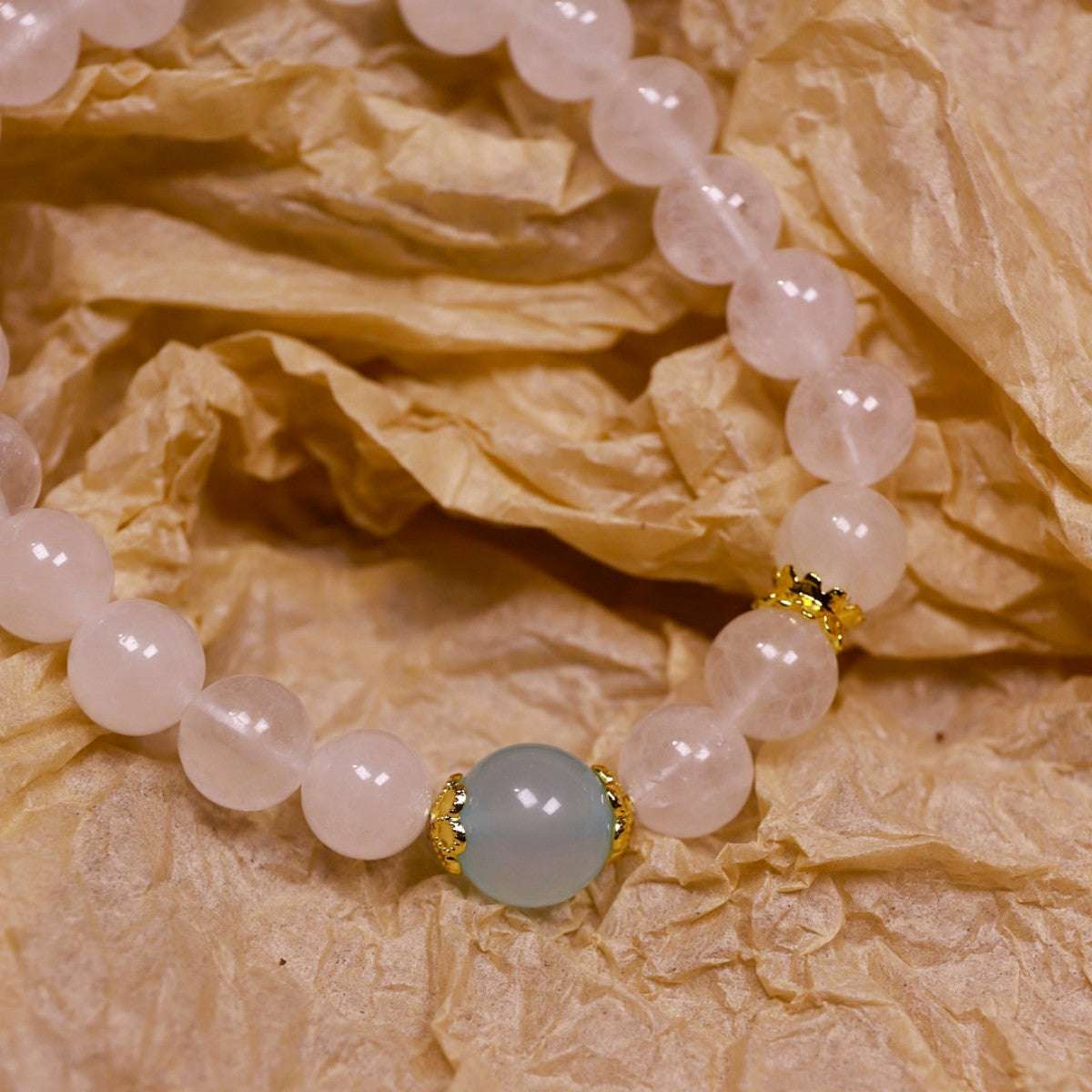 Intuition & Calm|Moonlit Ocean Aquamarine & Moonstone Bracelet
