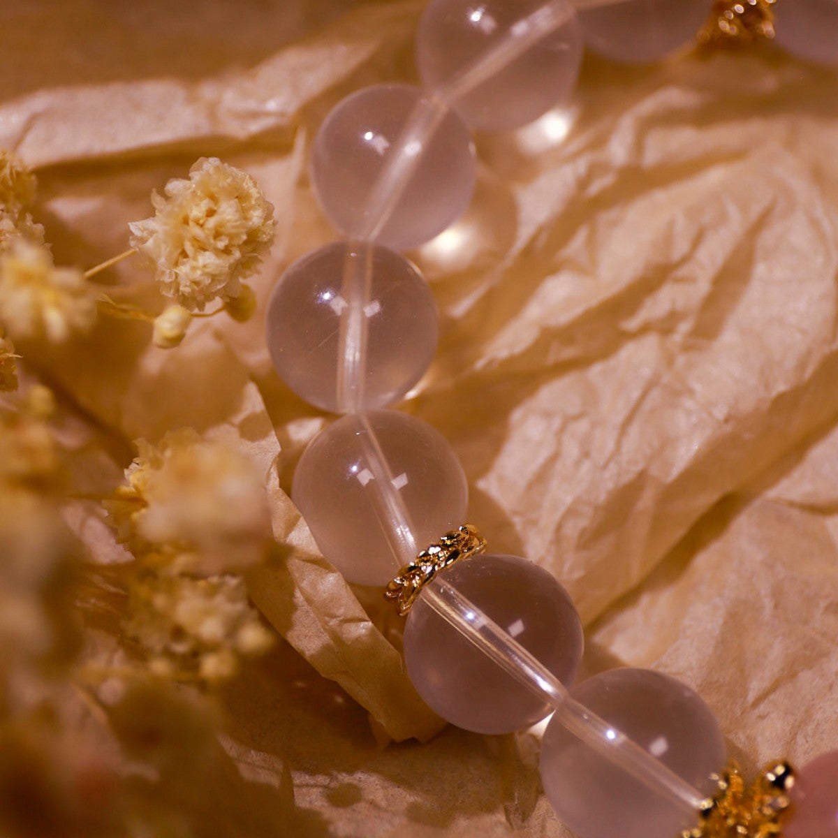 Love & Emotional|Harmony Heart's Tide Rose Quartz Bracelet