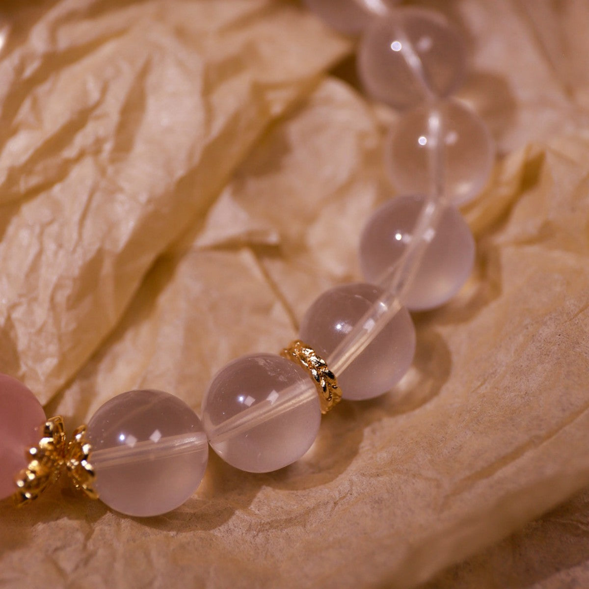 Love & Emotional|Harmony Heart's Tide Rose Quartz Bracelet