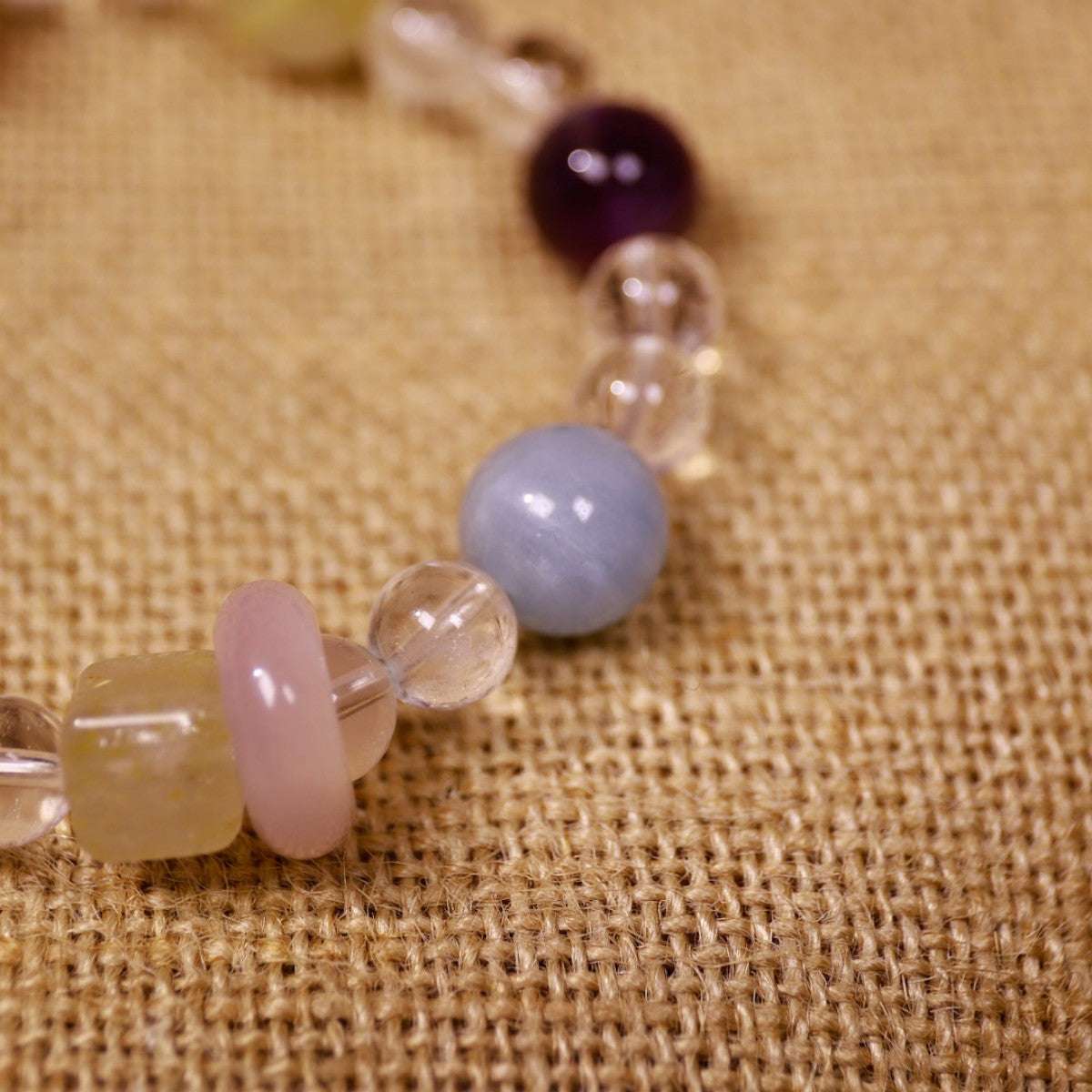 Grounding & Balance|Rainbow Earth Clear Quartz, Rose Quartz & Citrine Bracelet