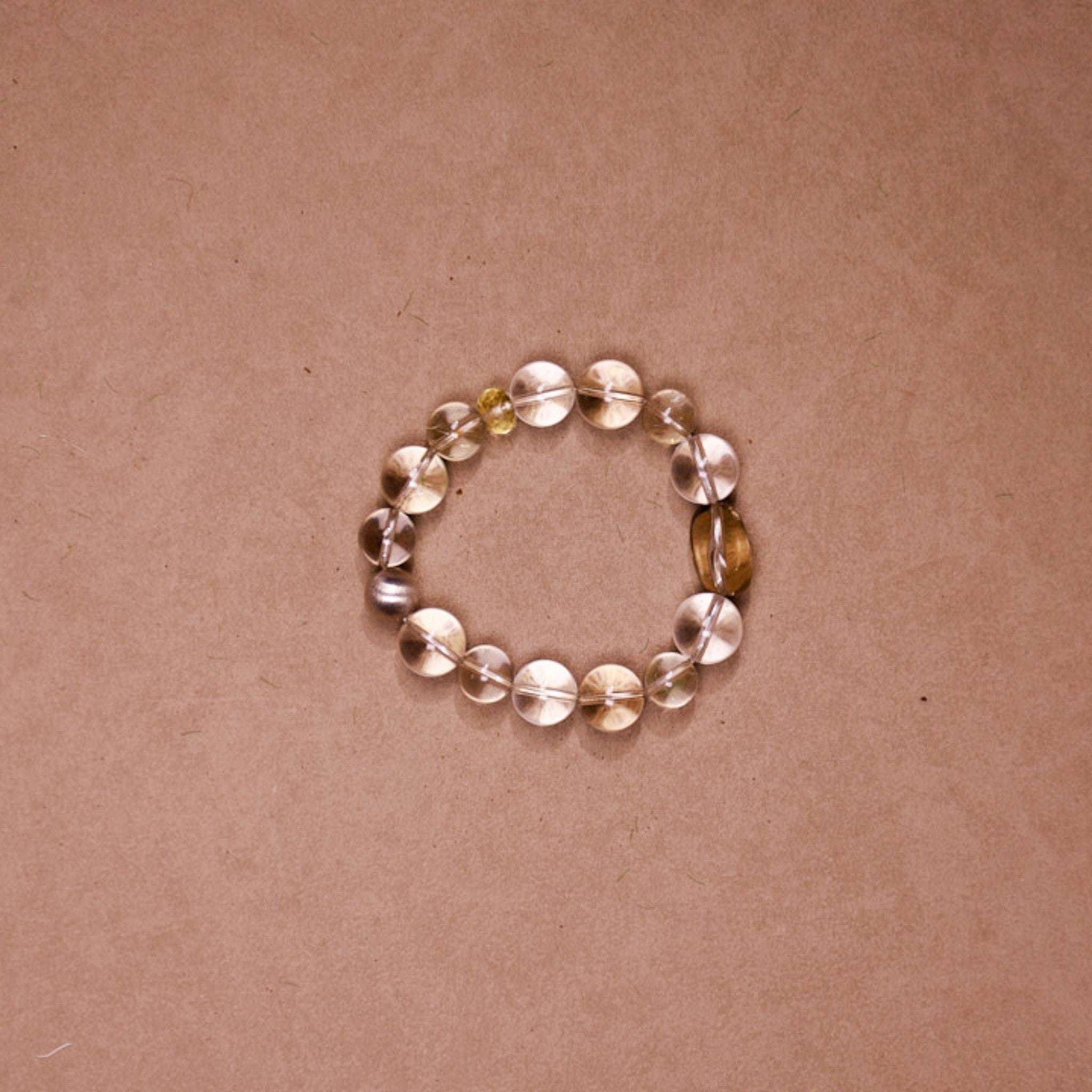 Clarity & Precision|Inner Order Clear Quartz & Citrine Bracelet