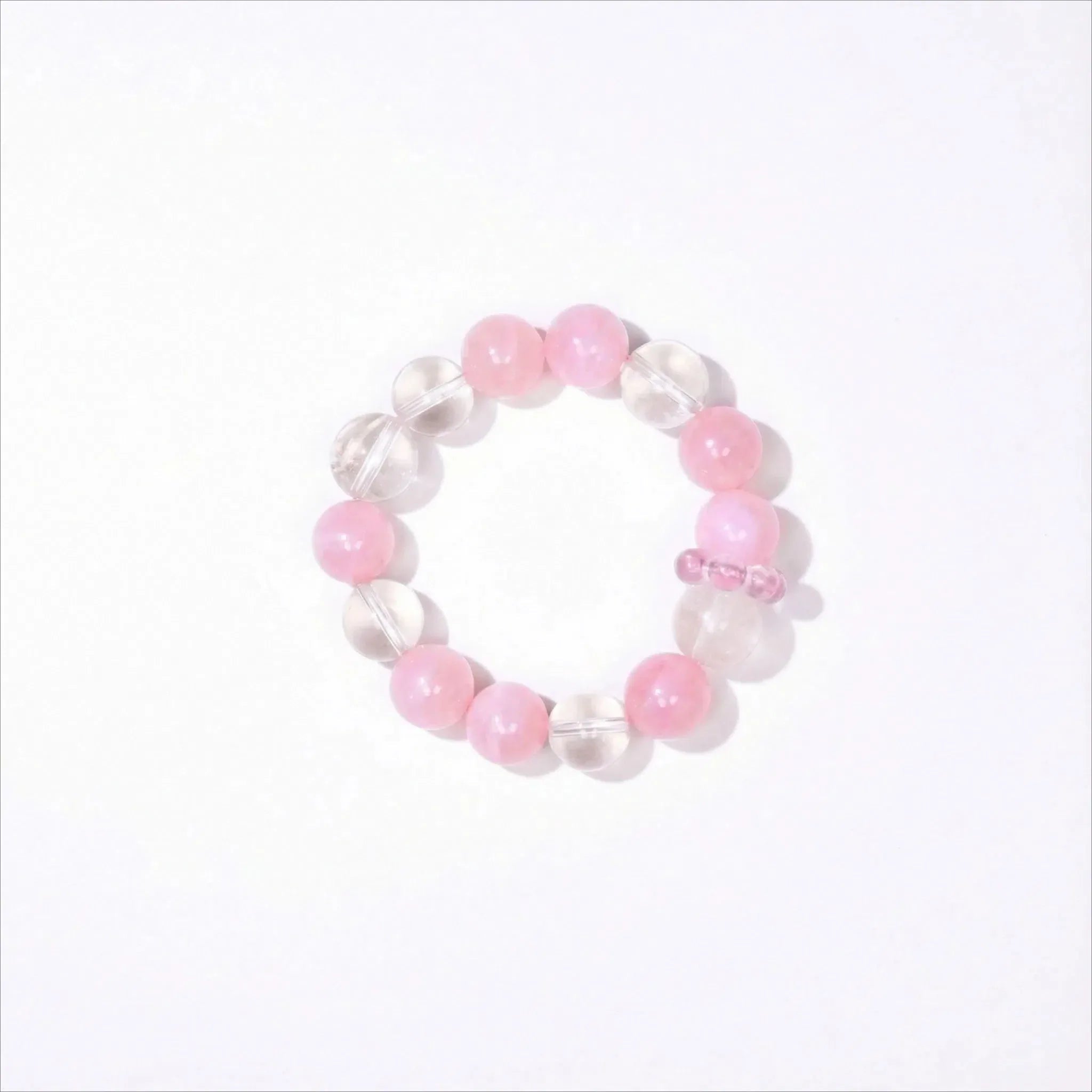 Calm Clarity | Clear Quartz & Rose Quartz Bracelet - Elementalé