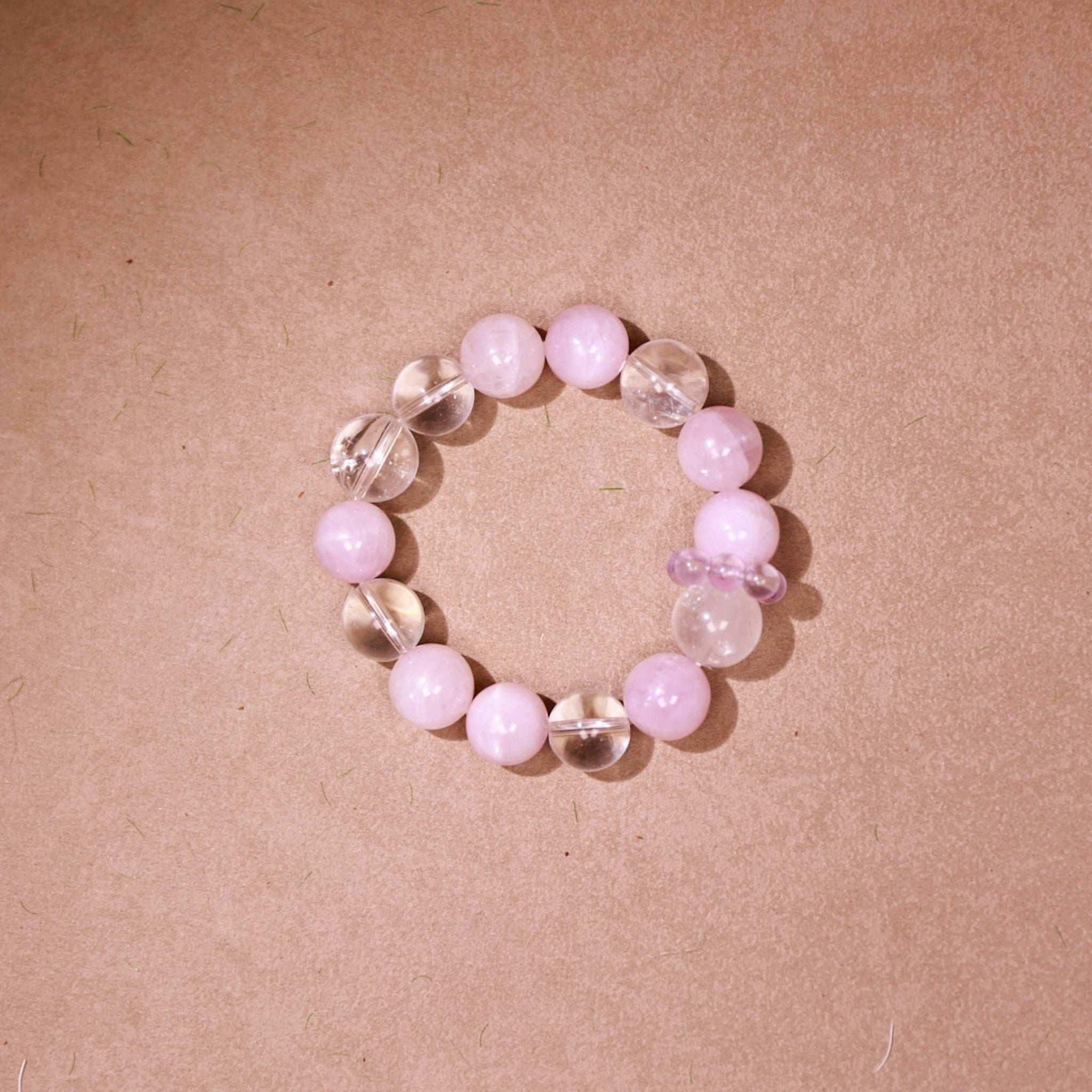 Calm Clarity | Clear Quartz & Rose Quartz Bracelet - Elementalé