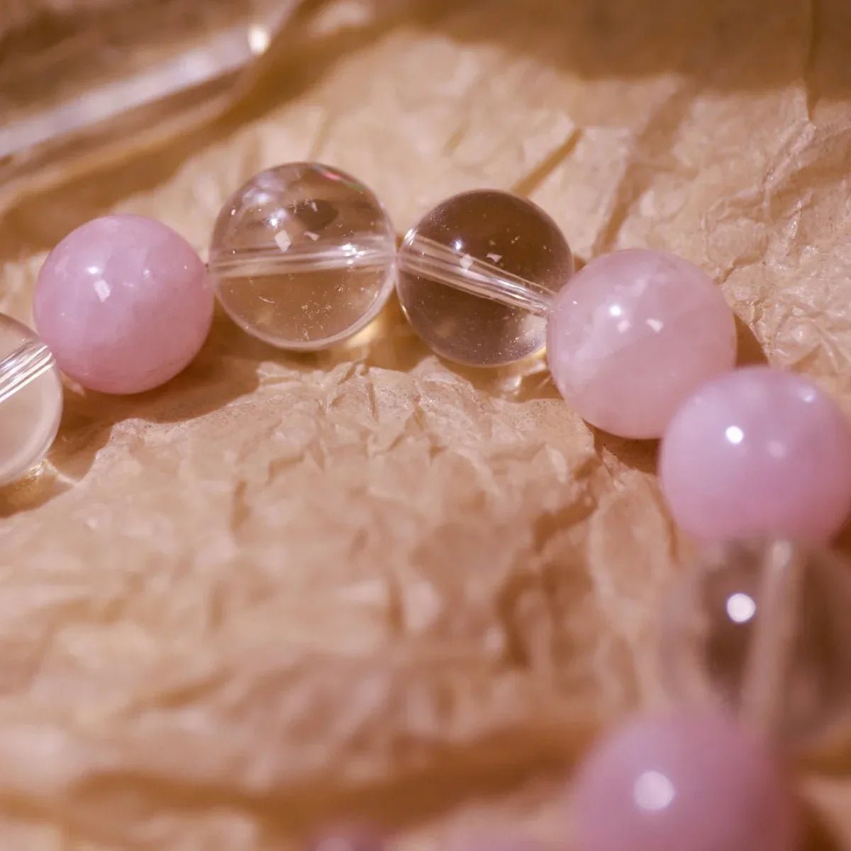Calm Clarity | Clear Quartz & Rose Quartz Bracelet - Elementalé