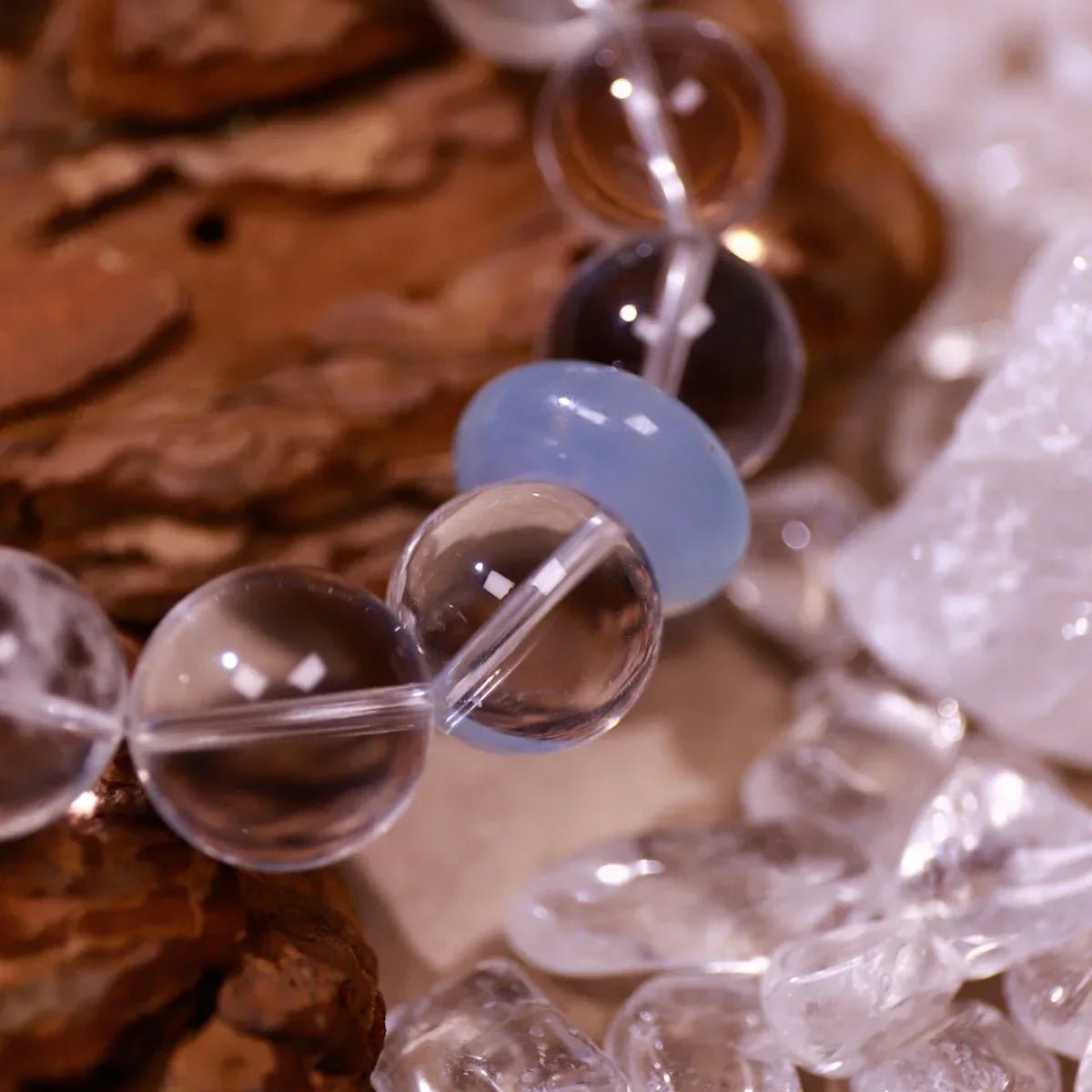 Clear River | Aquamarine & Quartz Intuition Bracelet - Elementalé