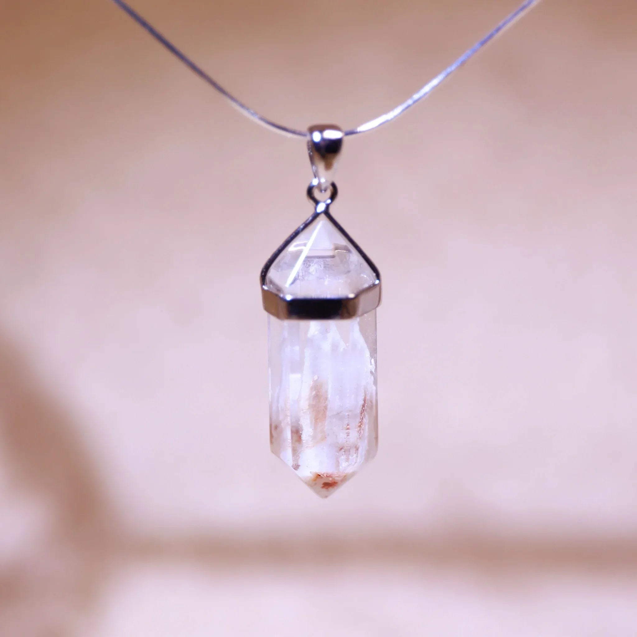 Cloud Woven Dreams | Phantom Quartz Necklace - Elementalé