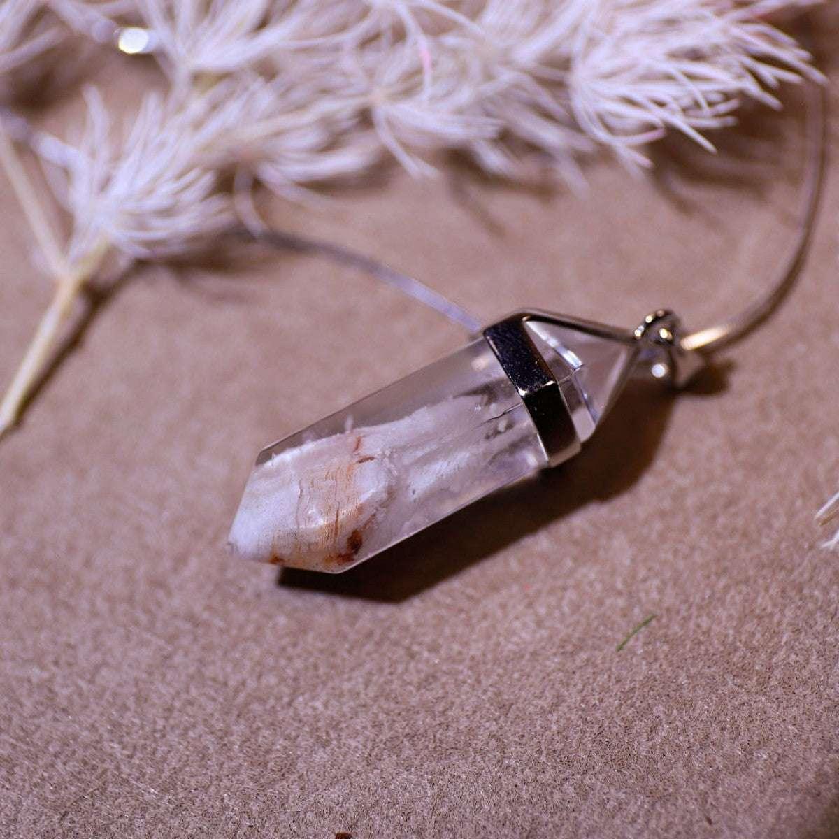 Cloud Woven Dreams | Phantom Quartz Necklace - Elementalé