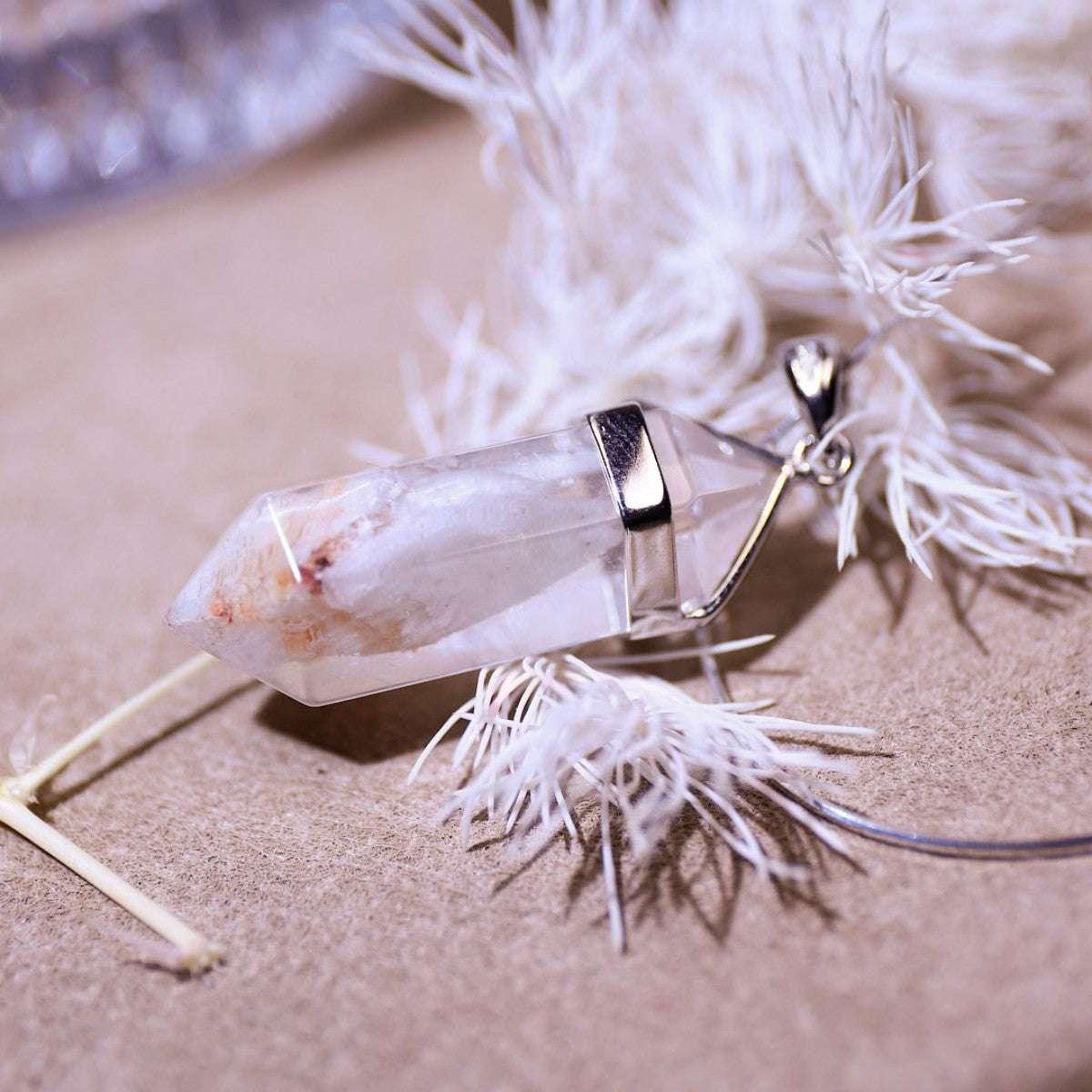 Cloud Woven Dreams | Phantom Quartz Necklace - Elementalé