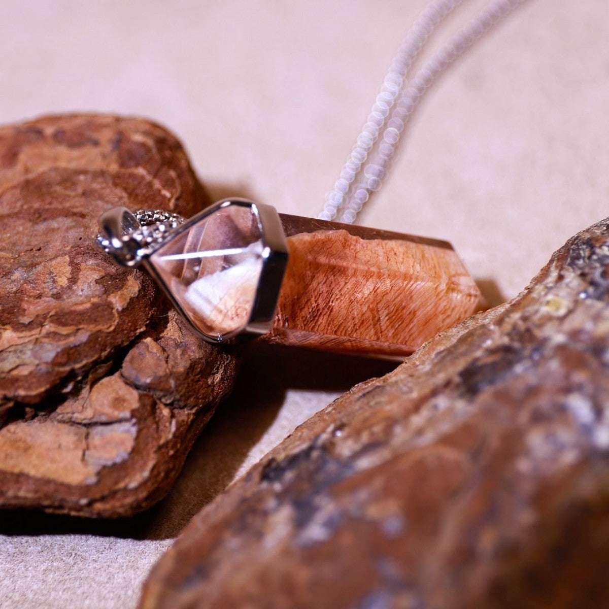 Crimson Glow | Phantom Quartz Necklace - Elementalé