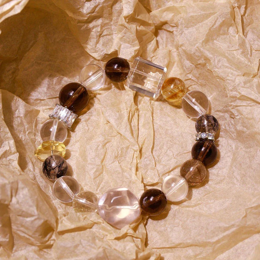 Decisive Clarity | Smoky Quartz & Citrine Bracelet - Elementalé