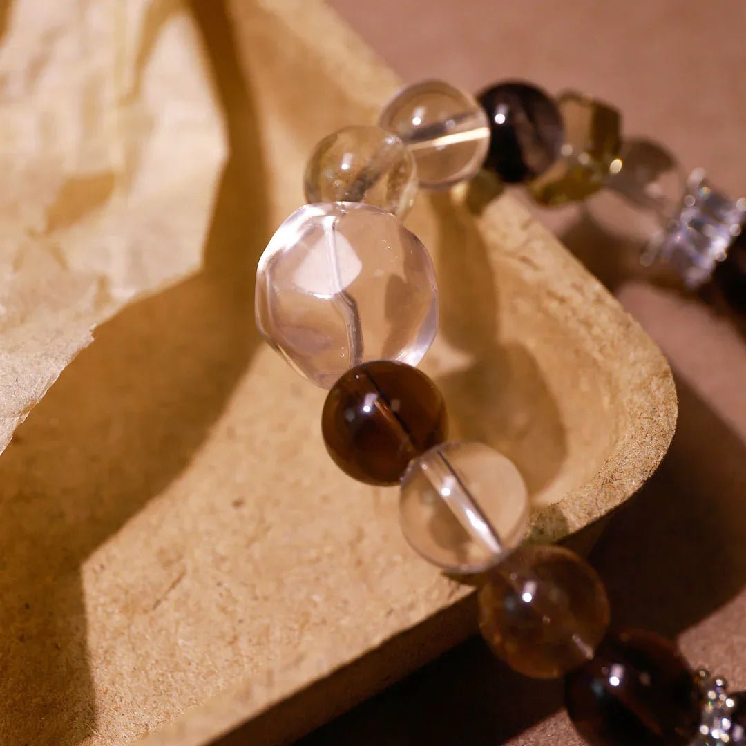 Decisive Clarity | Smoky Quartz & Citrine Bracelet - Elementalé