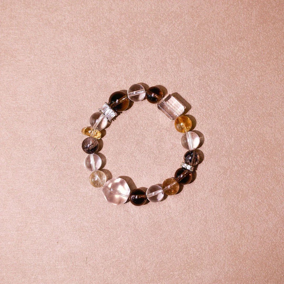 Decisive Clarity | Smoky Quartz & Citrine Bracelet - Elementalé