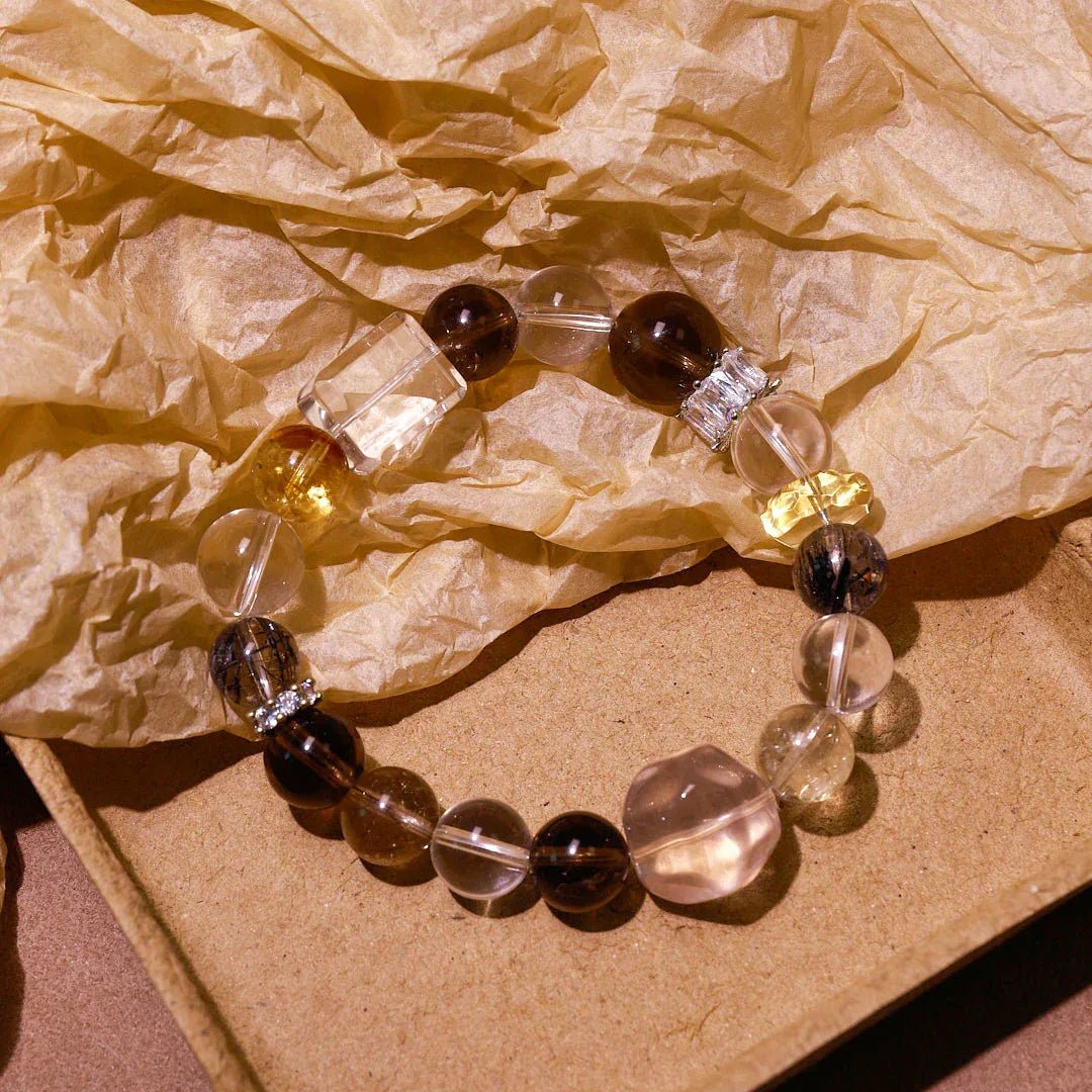 Decisive Clarity | Smoky Quartz & Citrine Bracelet - Elementalé