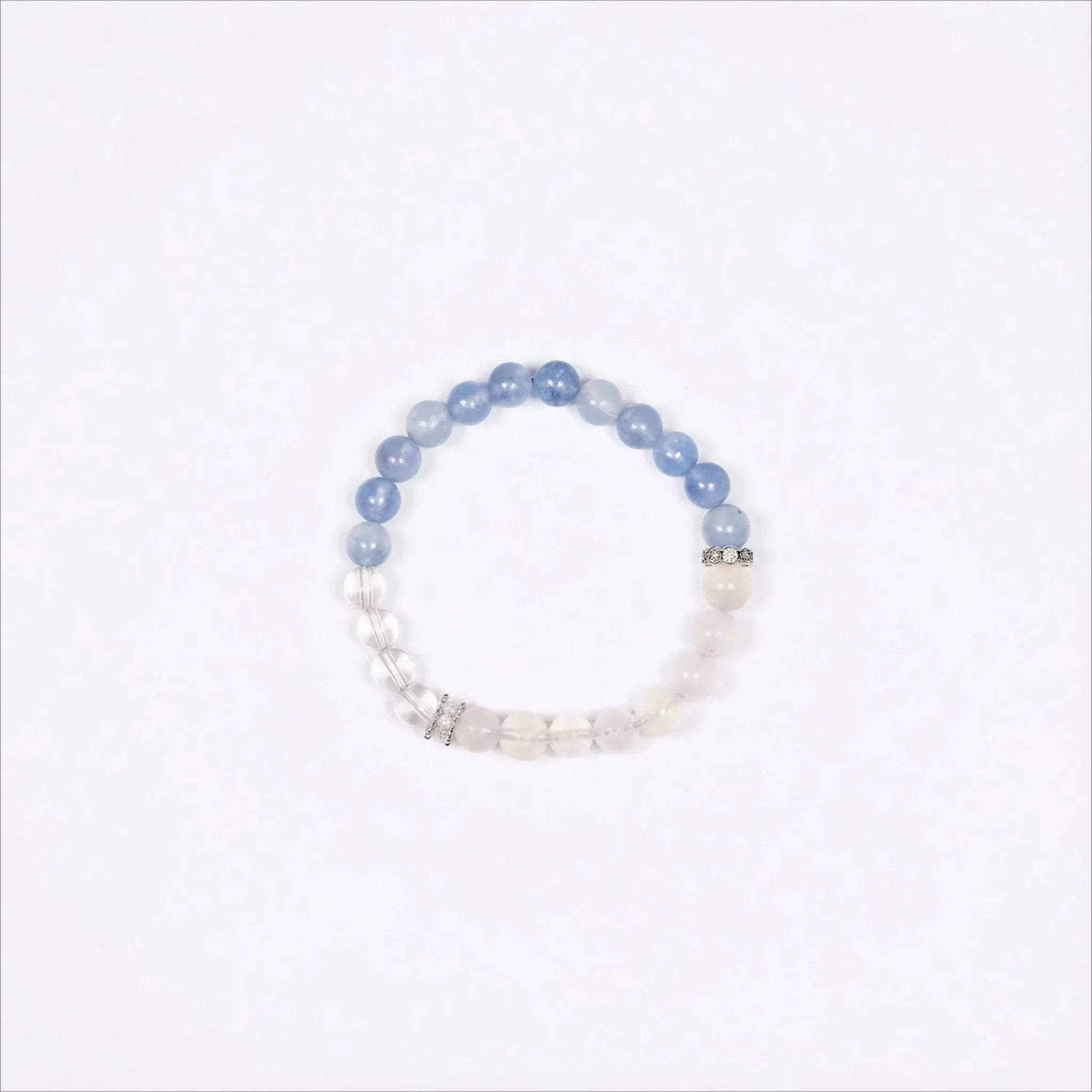 Deep Calm | Aquamarine & Moonstone Intuition Bracelet - Elementalé