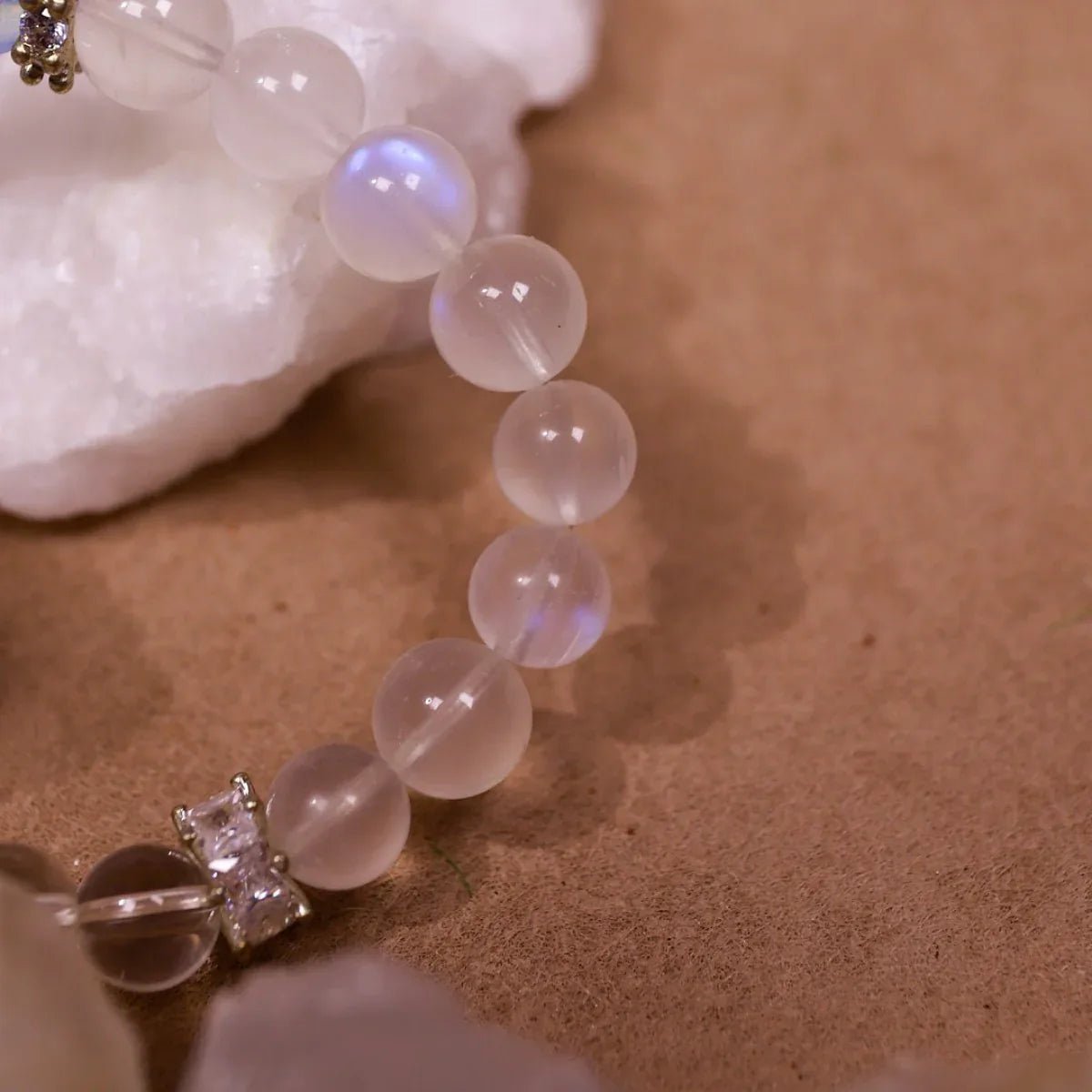 Deep Calm | Aquamarine & Moonstone Intuition Bracelet - Elementalé