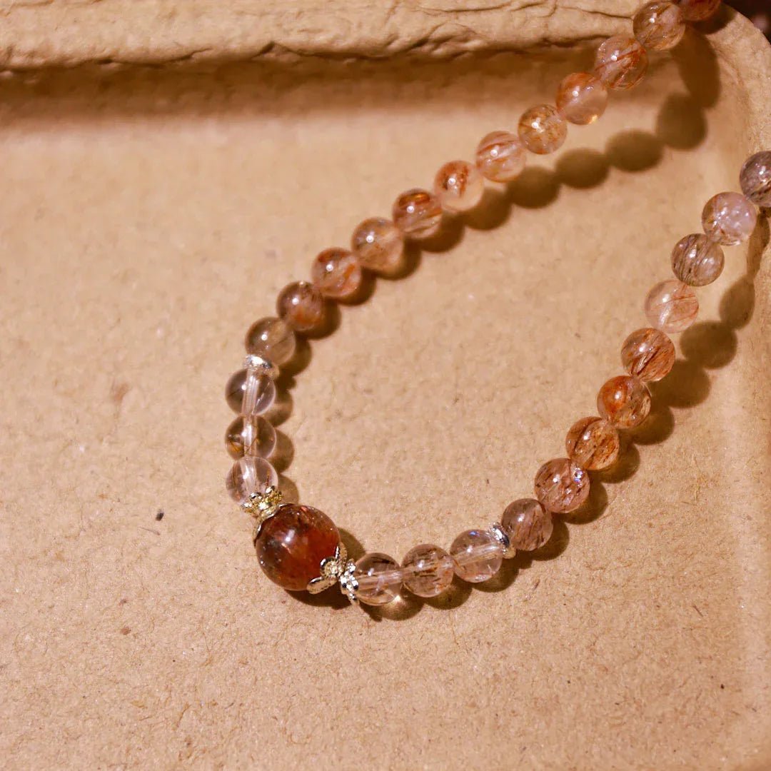 Double Loop Rutilated Quartz Bracelet | For Clarity & Decision - Elementalé