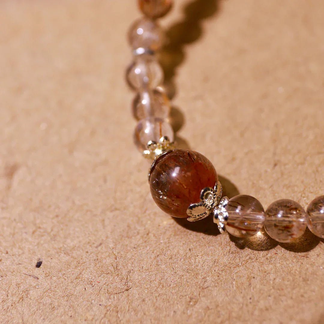 Double Loop Rutilated Quartz Bracelet | For Clarity & Decision - Elementalé