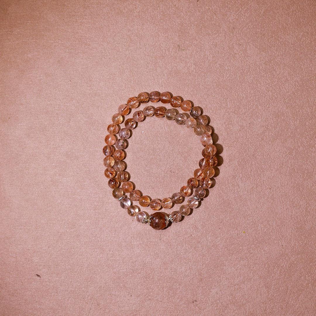 Double Loop Rutilated Quartz Bracelet | For Clarity & Decision - Elementalé