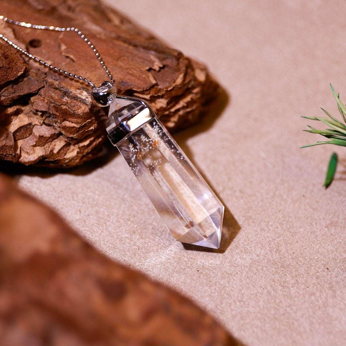 Fountain of Clarity | Clear Quartz Necklace - Elementalé