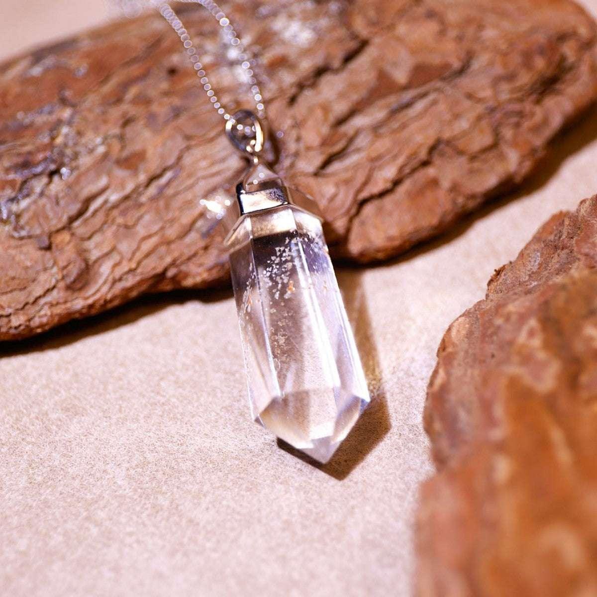 Fountain of Clarity | Clear Quartz Necklace - Elementalé