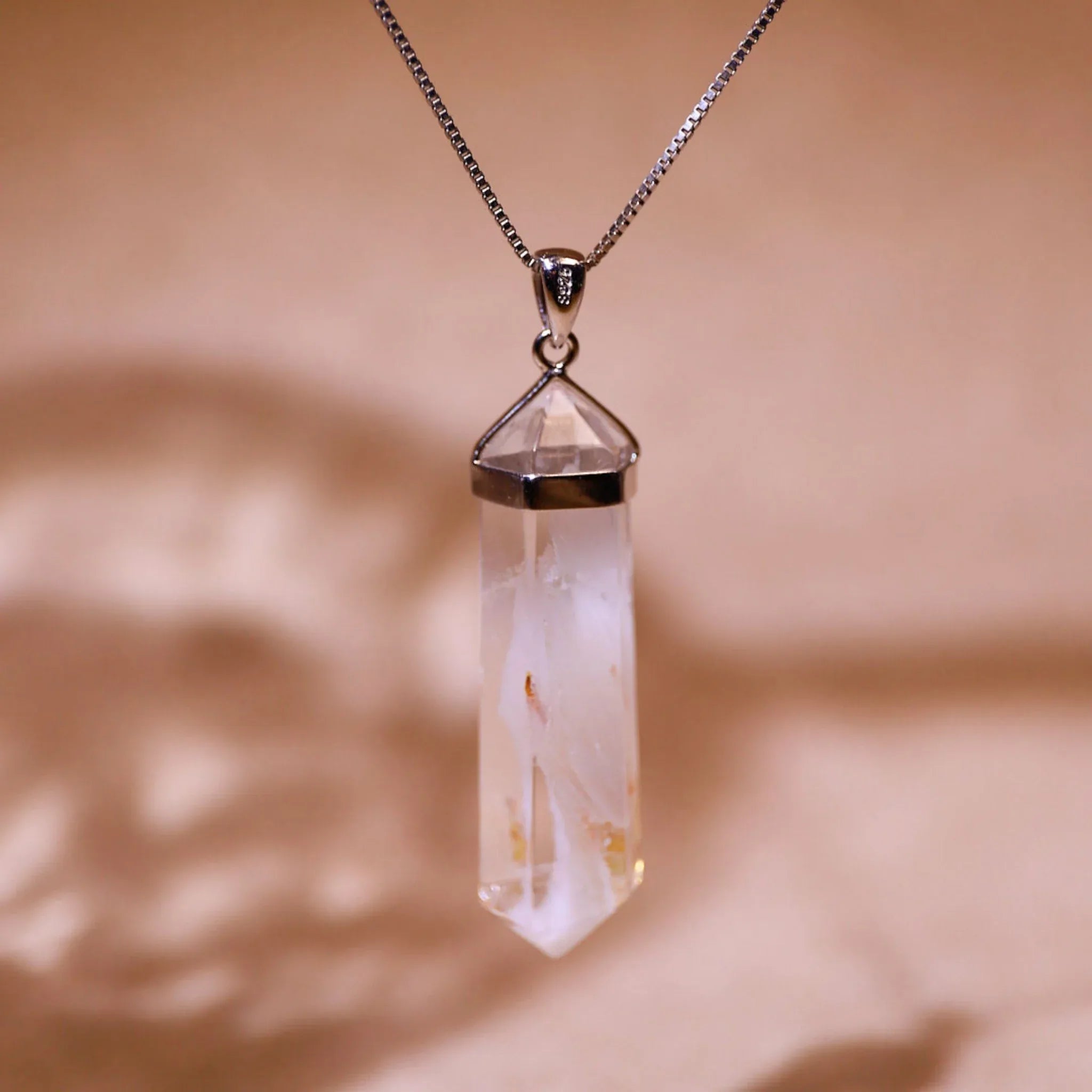 Golden Veins | Phantom Quartz Necklace - Elementalé