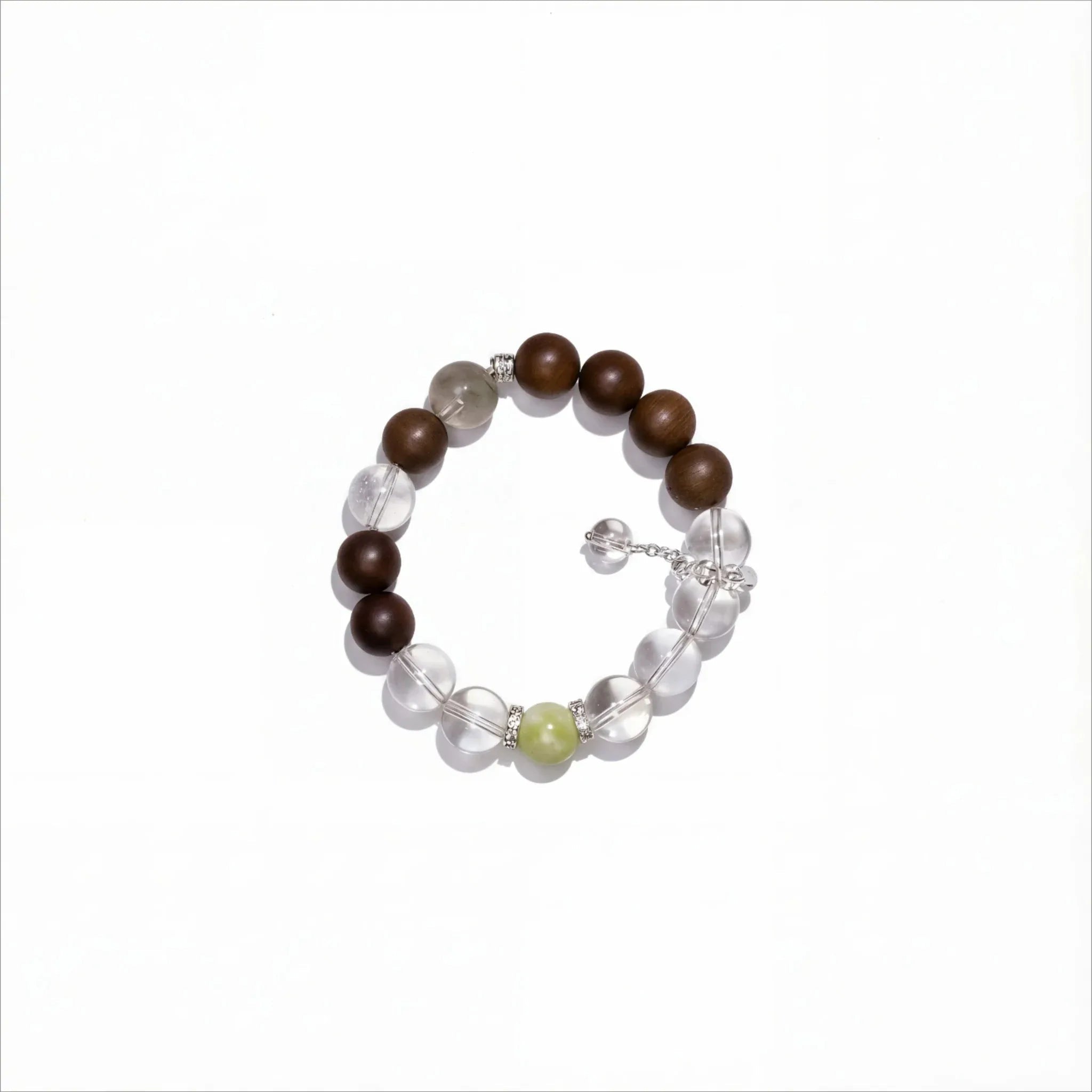 Inspired Renewal | Sandalwood, Prehnite & Quartz Bracelet - Elementalé