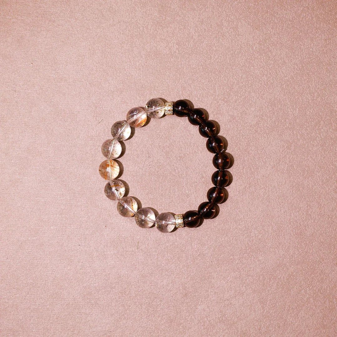 Logic Refined | Smoky Quartz & Citrine Bracelet - Elementalé