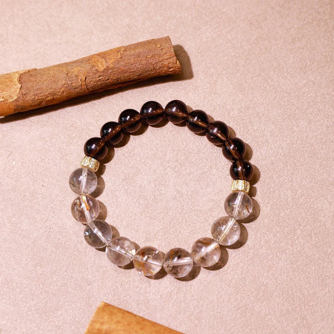 Logic Refined | Smoky Quartz & Citrine Bracelet - Elementalé