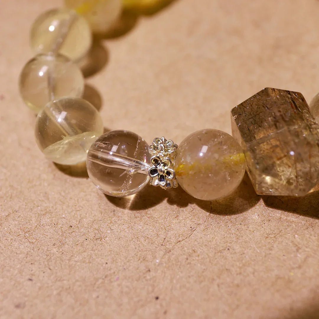 Order & Insight | Rutilated Quartz & Citrine Bracelet - Elementalé