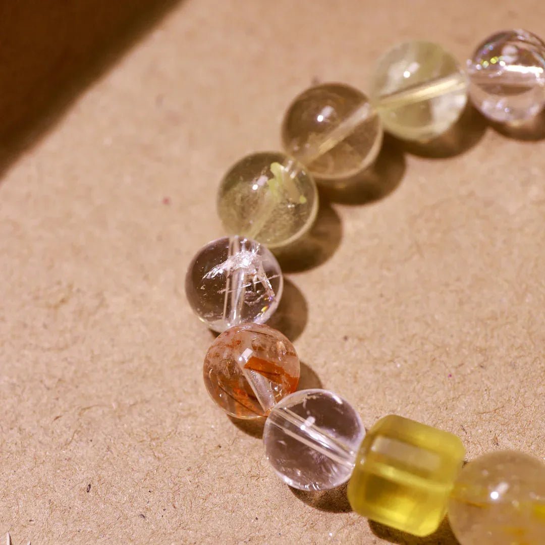 Order & Insight | Rutilated Quartz & Citrine Bracelet - Elementalé