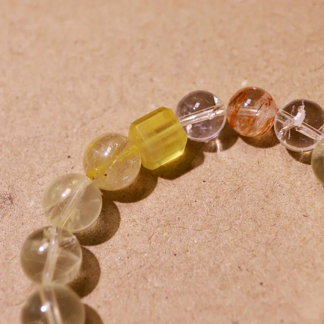 Order & Insight | Rutilated Quartz & Citrine Bracelet - Elementalé