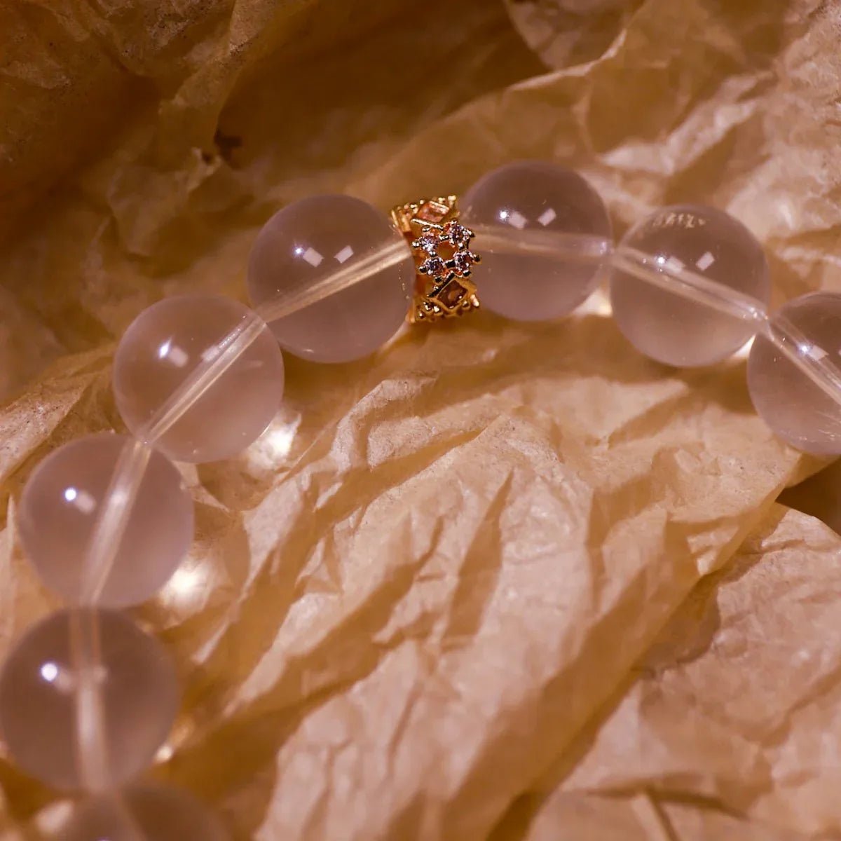 Serene Heart | Rose Quartz Bracelet for Intuition & Calm - Elementalé