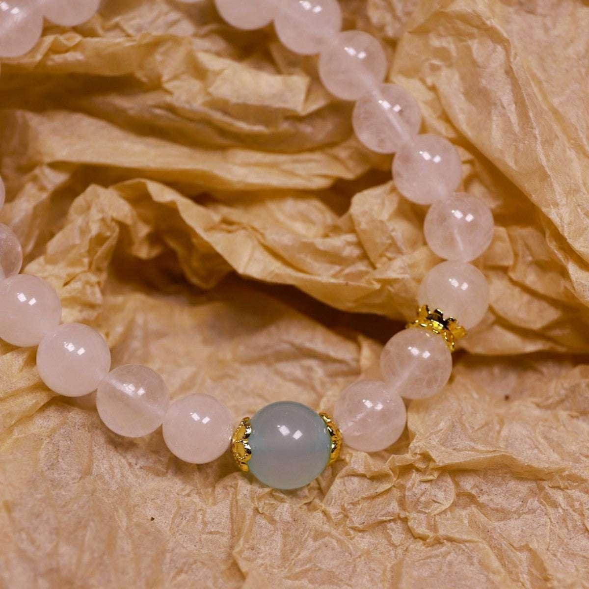 Silent Wisdom | Aquamarine & Moonstone Insight Bracelet - Elementalé